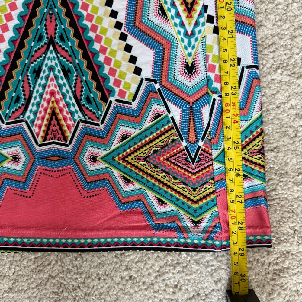 Sunny Leigh Multicolor Geometric Women's Wide-Leg Pants - Picture 7 of 9